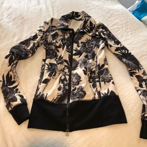 Lululemon floral zip up